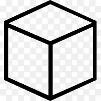 三维立体立方体形状几何剪贴画立方体