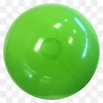沙滩球绿色塑料石灰-绿色球