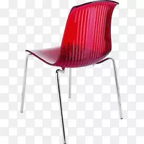 塑料镀铬钢椅