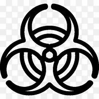生物危险实验室计算机图标符号