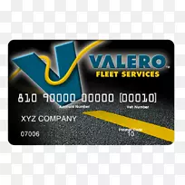 雪佛龙公司支付泵品牌瓦莱罗能源信用卡-信用卡