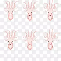 驯鹿鹿角粉红m rtv粉红色字体-驯鹿
