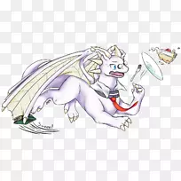 有鳞片翅膀的天使画艺术素描