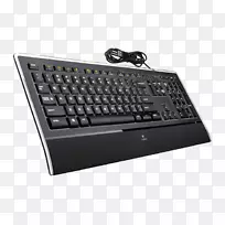 电脑键盘罗技照明键盘k 740罗技照明键盘K 800背光-usb