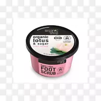 有机食品，糖洗剂，脚化妆品.脚擦