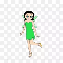 仙女绿色服装剪贴画-仙女