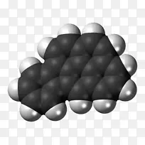 四氯化碳空间填充模型多环芳烃球棒模型分子