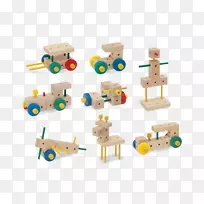 玩具块斗牛士-玩具，s.r.o建筑工程木结构集-木材