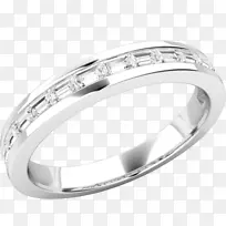 结婚戒指蓝宝石订婚戒指钻石-无限婚礼