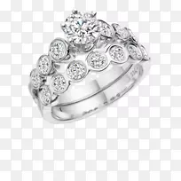 结婚戒指订婚戒指银金订婚戒指