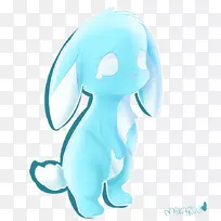 兔子蓝兔投绿松石-兔子