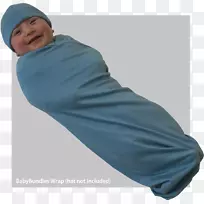 婴儿用毯子裹着婴儿-人