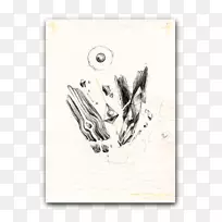 纸鸟视觉艺术素描-鸟