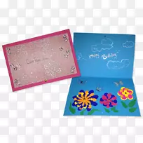 纸贺卡和纸牌粉红色m rtv粉红色字体-独特卡