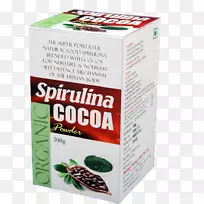 螺旋藻食品可可豆草本茶