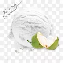 冰淇淋椰奶风味-ต้นมะพร้าว
