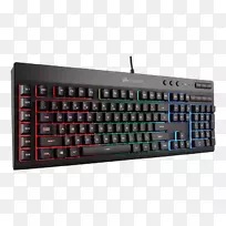 电脑键盘Corsair游戏k 55 rgb游戏键盘rgb彩色型号背光回扣