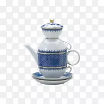 茶壶茶具，莫塔赫德&公司专用餐盘