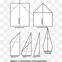 纸平面飞机纸工艺折纸步骤图