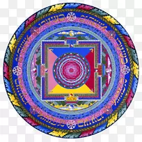 藏传佛教符号圆对称图案符号