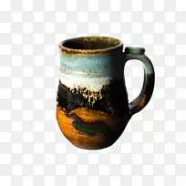 咖啡杯陶器陶罐杯