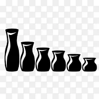 陶器花瓶画夹艺术花瓶