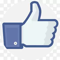 社交媒体拇指信号facebook就像按钮-社交媒体