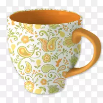 咖啡杯陶瓷杯花盆杯