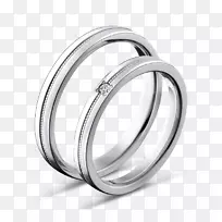 结婚戒指珠宝订婚戒指白金戒指