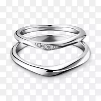 婚戒珠宝订婚戒指哈德逊软戒指