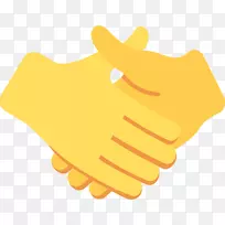 Emojipedia握手手势剪贴画-表情符号