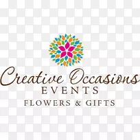 有创意的场合，花卉和精美礼品，徽标，花，罗阿诺克-设计