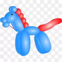 马气球狗夹艺术-马