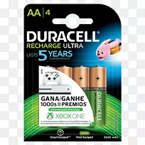 充电器镍金属氢化物电池AA电池可充电电池Duracell AA电池