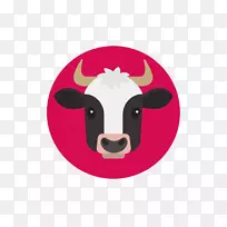 奶牛标志字体-动物权利