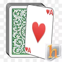 合约桥牌手玩纸牌游戏-人