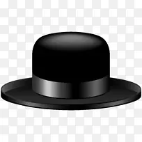 顶帽剪贴画-黑色帽子