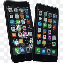 功能电话智能手机iphone 6s电子可视显示-坏手机