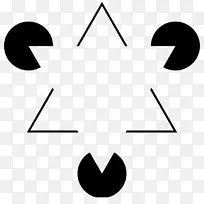 一种光学错觉虚幻轮廓Jastrow错觉-正和负