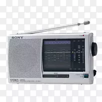 数字无线电调频广播索尼短波无线电接收机