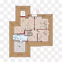 平面图房屋建造阁楼车库