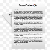 Tampa打印机打印文档.com-打印信笺