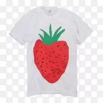 草莓袖t恤