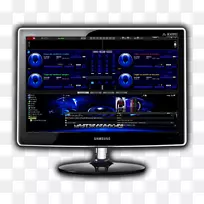 虚拟dj计算机监控光盘骑师皮肤dj混频器-虚拟dj