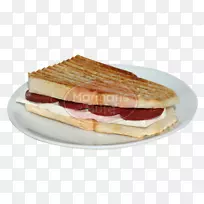 早餐三明治火腿奶酪三明治蒙特利尔式熏肉烤面包
