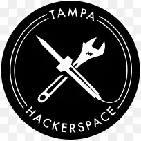 Tampa hackerspace 3D印刷制造商文化标志-Tampa