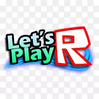 Roblox标志让我们玩YouTube视频游戏-让我们玩