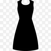 小黑连衣裙无肩带连衣裙时尚腰带连衣裙