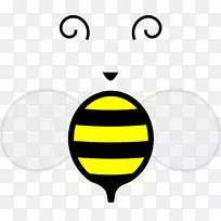 西方蜜蜂绘画剪贴画-蜜蜂