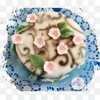 奶油托蛋糕装饰皇家糖霜蛋糕